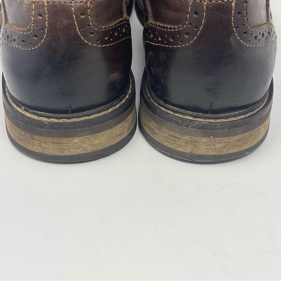 Vionic Bruno Shoes Mens 9 Brown Leather Wingtip Brogue Lace Up Derby Oxford - Picture 9 of 13